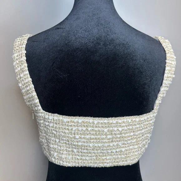 Valentino Tweed Crop Top